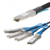 StarTech.com QSFP4SFPPC3M 1m Čierna sieťový kábel