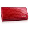 Peňaženka - Produkt Betlewski Wallet Natural Leather Red BPD-DT-100-Womens (Betlewski kožená dámska maľovaná dámska peňaženka veľká)
