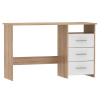 Tempo Kondela PC stôl, dub sonoma/biela, LARISTOTE NEW