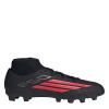 adidas Kids' F50 Club Mid Cut F50 Firm Ground Football Boots Black/Red C10 (28)