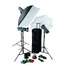 HELIOS 300P III Profi-Blitzstudio 3er-Set - svetlá pre fotoštúdio