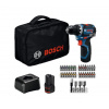 BOSCH Vŕtací skrutkovač GSR 12V-32 (2x2.0Ah, GAL 12V-20; 36pcs AC; Carton sleeve; B) 06019N7004