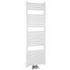 AQUALINE TONDI 45 x 133cm 561W kúpeľňový radiátor rovný, stredové pripojenie, biely, DT470T