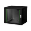 DIGITUS Digitus DN-19 09-U-SW rack 9U Nástenný regál Čierna (DN-19 09-U-SW)