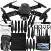 DRON E95 PRO 2 WIFI HD KAMERY HRAČKA ZAWIS 350 m DIAĽKOVO OVLÁDANÝ PILOT