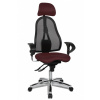 Topstar Topstar - obľúbená kancelárska stolička Sitness 45 - bordó, plast + textil + kov