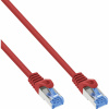 S/FTP (PiMF) Patchkábel LSOH TPE 5m cat.6a, červený, CCA, flexiblný