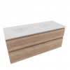 Naturel Koupelnová skříňka s umyvadlem Savona 118x53x44,8 cm dub Halifax mat SAVONA2120DH