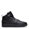 Nike Court Borough Mid 2 Little Kids' Shoe Triple Black 1 (33)