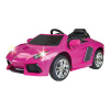 FEBER Elektrické autíčko Lamborghini Aventador Pink 6V 3+