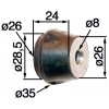 Silentblok 11117909900 pre Stihl 050, 051, 075, 076, TS50, TS510, TS760