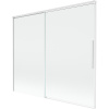Mexen Rox, 2-krídlová posuvná vaňová zástena 180 x 150 cm, 8mm číre sklo, biely profil, 8C9-180-001-20-00