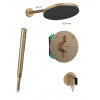 Hansgrohe set 24 - Sprchový systém pod omietku s termostatickou batériou, komplet, kartáčovaný bronz