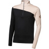 Pánská merino mikina SENSOR Extreme up černá/almond beige Velikost: XL, Barva: černá