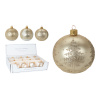 Koopman Vianočná sklenená guľa 8 cm zlatás