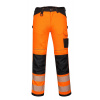 PORTWEST HI-VIS PW385 / Dámske reflexné nohavice, strečové - HV oranžová/čierna UK 26/EU 42