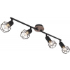 Globo Lighting Xara I stropné svietidlo 4x40 W čierna-drevená 54802S-4H
