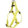Postroj Flamingo Step&Go Ziggi Reflective Yellow - neónový nášlapný postroj pre psa, pracka so zámkom, žltá - M