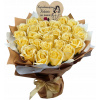 Darčekový kôš Kytica z mydlových ruží Flower Box Darček k narodeninám Výročie