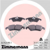 ZIMMERMANN Sada brzdových destiček, kotoučová brzda 24743.190.1