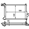 MAHLE Chladič, chlazení motoru BEHR CR 563 000S
