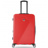 Cestovní kufr TUCCI T-0118/3-M ABS - červená - 79 L + 35% EXPANDER