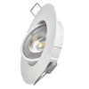 EMOS LED bodové svítidlo SIMMI bílé, kruh 5W neutrální bílá ZD3122