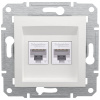 Schneider Electric dátová zásuvka rj45 Asfora Signálna biela (RAL 9003) EPH4870121D; EPH4870121D