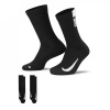 Nike Multiplier Crew Running Socks 2 Pack Unisex Adults Black LRG (8-11)