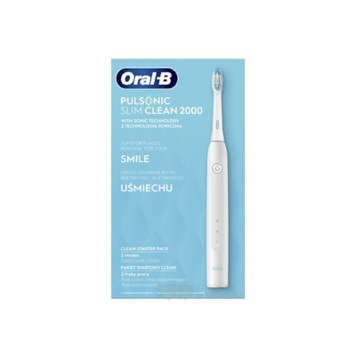 Oral-B PULSONIC SLIM CLEAN 2000 White sonická zubná kefka 1x1 ks
