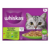 WHISKAS mixovaný výber hovädzina kura losos tuniak v želé 12 x 85 g