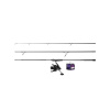 DELPHIN - Kaprársky set Prút CorsaBLACK NERO 3,6 m 3 lb 3 diely + Navijak 8T + Vlasec 0,30 mm