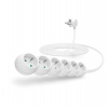 CONNECT IT prodlužovací kabel 230 V, 6 zásuvek, 5 m, bez vypínače (bílý) (CI-1312)