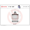 BREMBO Sada brzdových platničiek kotúčovej brzdy BREMBO P 61 037