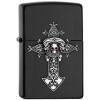 Benzínový zapalovač Zippo Cross with Skull Emblem