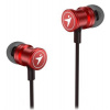 Genius HS-M316 /sluchátka s mikrofonem/ 3,5mm jack - 4 pin/ červená