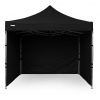 Nožnicový Party stan 3x3m ALU Standard plné bočnice farba Čierna