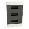 Schneider Electric Zapustená rozvodnica Easy9 EU 3-radová, 3x12 modulov, dymové dvere