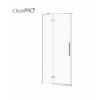 Cersanit Crea, krídlové dvere do otvoru 90x200 cm (ľavé), 8mm číre sklo, chrómový profil, S159-005