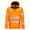 PORTWEST Mikina DX482 Hi-Vis s kapucí, reflexní POR-DX482OBRM M Oranžová/černá