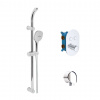 Mereo Sprchový program Sprchový set s termostatom pod omietku, 3 prúdy, chróm CB60106TB1