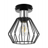 Light Home Stropné svietidlo Nuvola 4, 1x čierne drôtené tienidlo, ch