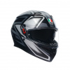 Prilba AGV K3 COMPOUND Matt Black Grey Veľkosť: XS (53-54 cm)