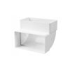 VENTS koleno plastové ploché 90° vertikálne 60 x 204 mm