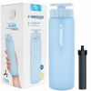 Filtračná fľaša Wessper ActiveMax Clarti Glass 0,68 l, modrá