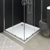 vidaXL Štvorcová sprchová vanička z ABS biela 80x80 cm 148907