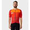 Letný cyklistický pánsky dres Alé Cycling Radar PR-E oranžový/červený