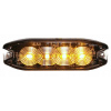 VÝSTRAŽNÁ LAMPA 4 LED SLIM STROBO AUTOLAVETA
