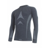 LASTING bezešvé merino tričko WOLF - pánské - šedé Velikost: S/M
