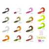 Umelá nástraha Delphin TWISTA UVs / 5ks 10cm/MudGOLD